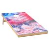Cornhole Set, 4x2 ft Solid Wood Corn Hole Game Boards