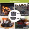12Pcs Camping Aluminum Cookware Set