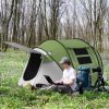 2-3 person Pop Up Tent with porch, incl. Carry Bag, 3000mm Waterproof