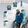 Oversized Heavy Duty Camping Chair with Canopy