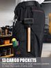 Mens Ripstop Cargo Work Pants with 13 Pockets Tactical Water Resistant Breathable