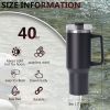 40oz Tumbler With Handle And Straw Lid