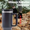 40oz Tumbler, With Handle And Straw Lid