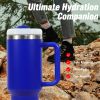 40oz Tumbler, With Handle And Straw Lid