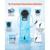 Tactical Molle Hydration Backpack w/storage, with 3L TPU Water Bladder