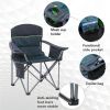 Folding Camping Chair Portable Padded Oversized Chairs with Cup Holders