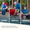 Reclining Stadium Seat - Waterproof Foldable Camping Chair with Extra Thick Padding and Wide Back Support