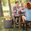 Rattan  4-in-1 Cool Bar Cocktail Table