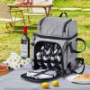 Outdoor Camping Picnic Backpack Bag with Tableware for 4 People