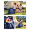 Picnic Backpack Bag for 2 Person with Insulated Cooler Compartment, Detachable Bottle/Wine Holder, Lightweight Blanket