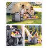 Picnic Backpack Bag for 2 Person with Insulated Cooler Compartment, Detachable Bottle/Wine Holder, Lightweight Blanket