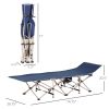 Folding Camping Cots for Adults with Carry Bags, Side Pockets