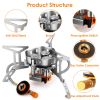 4000W Portable Camping Stove Piezo Ignition with Carrying Case