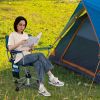 360° Swivel Chair  with Mesh Cup Holder and Storage Pockets